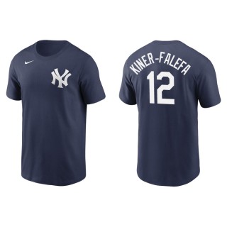 Men's Yankees Isiah Kiner-Falefa Navy Nike T-Shirt