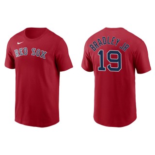 Men's Red Sox Jackie Bradley Jr. Red Name & Number Nike T-Shirt