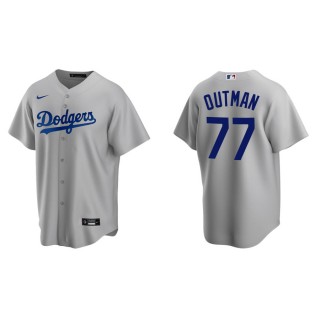 Men's Dodgers James Outman Gray Replica Alternate Jersey