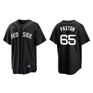 Men's Red Sox James Paxton Black White Replica Official Jersey