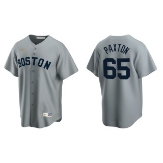 Men's Red Sox James Paxton Gray Cooperstown Collection Road Jersey