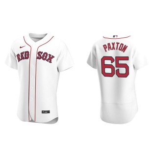 Men's Red Sox James Paxton White Authentic Home Jersey