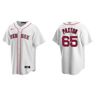Men's Red Sox James Paxton White Replica Home Jersey