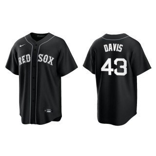 Men's Boston Red Sox Jaylin Davis Black White Replica Official Jersey