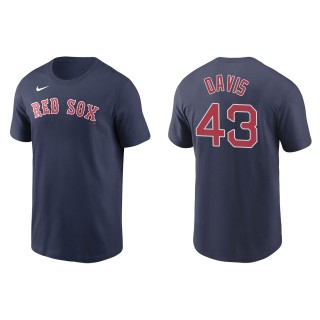 Men's Boston Red Sox Jaylin Davis Navy Name & Number T-Shirt