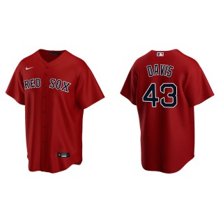 Men's Boston Red Sox Jaylin Davis Red Replica Alternate Jersey