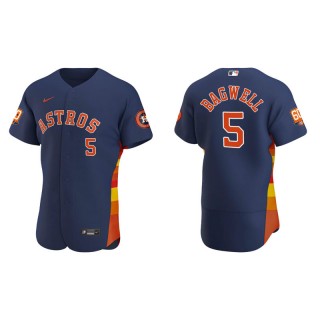 Jeff Bagwell Astros 60th Anniversary Authentic Men's Navy Jersey