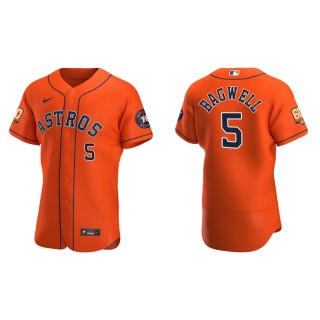Jeff Bagwell Astros 60th Anniversary Authentic Men's Orange Jersey