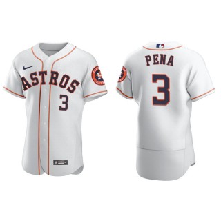 Men's Astros Jeremy Pena White Authentic Home Jersey