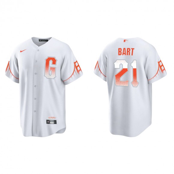 Men's Giants Joey Bart White 2021 City Connect Replica Jersey
