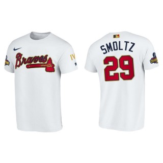 2022 Gold Program John Smoltz Braves White Men's T-Shirt