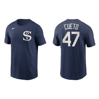 Men's Chicago White Sox Johnny Cueto Navy Field of Dreams T-Shirt