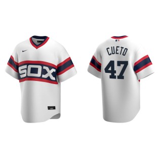 Men's Chicago White Sox Johnny Cueto White Cooperstown Collection Home Jersey