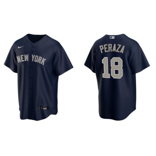 Men's Yankees Jose Peraza Navy Replica Alternate Jersey
