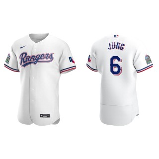 Josh Jung White Authentic Home Jersey