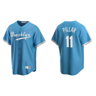 Men's Brooklyn Dodgers Kevin Pillar Light Blue Cooperstown Collection Alternate Jersey