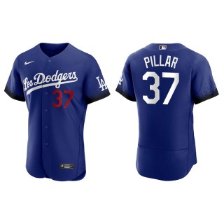 Men's Dodgers Kevin Pillar Royal 2021 City Connect Authentic Jersey