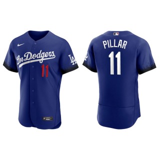 Men's Los Angeles Dodgers Kevin Pillar Royal City Connect Authentic Jersey