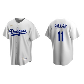 Men's Brooklyn Dodgers Kevin Pillar White Cooperstown Collection Home Jersey