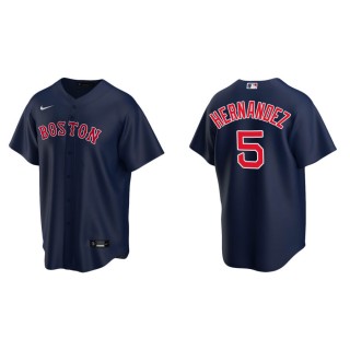 Men's Boston Red Sox Kike Hernandez Navy Replica Alternate Jersey