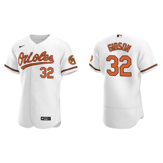 Men's Baltimore Orioles Kyle Gibson White Authentic Home Jersey