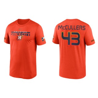 Men's Astros Lance McCullers Orange 2022 City Connect Legend T-Shirt