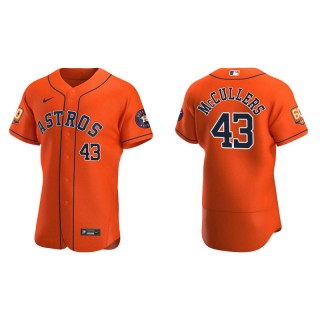 Lance McCullers Astros 60th Anniversary Authentic Men's Orange Jersey
