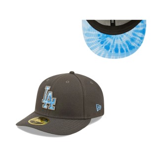Men's Los Angeles Dodgers Graphite 2022 Father's Day On-Field Low Profile 59FIFTY Fitted Hat