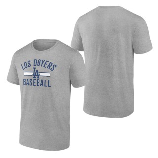 Men's Los Angeles Dodgers Heather Gray Los Doyers T-Shirt