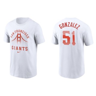 Men's San Francisco Giants Luis Gonzalez White City Connect Graphic T-Shirt