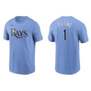 Men's Rays Luis Patino Light Blue Nike T-Shirt