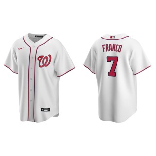 Men's Nationals Maikel Franco White Replica Home Jersey