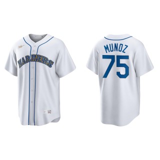 Andres Munoz White Cooperstown Collection Home Jersey