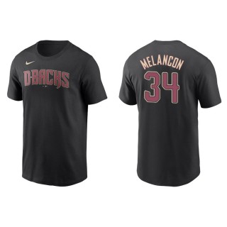 Men's Diamondbacks Mark Melancon Black Name & Number Nike T-Shirt