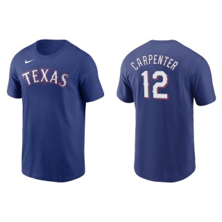 Men's Rangers Matt Carpenter Royal Name & Number Nike T-Shirt