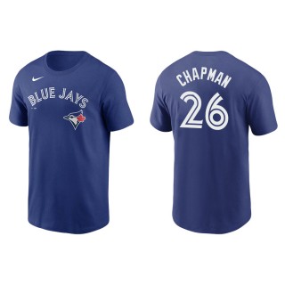 Men's Blue Jays Matt Chapman Royal Name & Number Nike T-Shirt