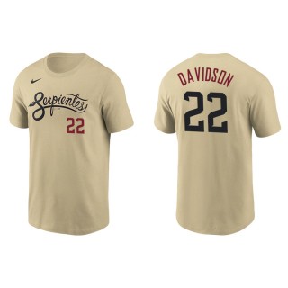 Men's Diamondbacks Matt Davidson Gold 2021 City Connect T-Shirt