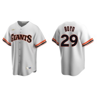 Men's Giants Matthew Boyd White Cooperstown Collection Home Jersey