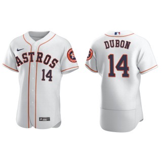 Men's Houston Astros Mauricio Dubon White Authentic Home Jersey