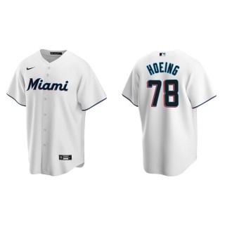 Bryan Hoeing White Replica Home Jersey