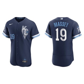Michael Massey Navy City Connect Authentic Jersey