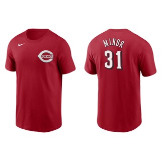 Men's Reds Mike Minor Red Nike T-Shirt