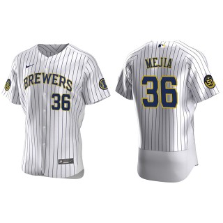 J.C. Mejia White Authentic Home Jersey