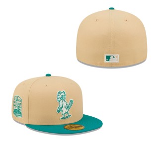 Men's Natural Teal Mango Forest 59FIFTY fitted hat