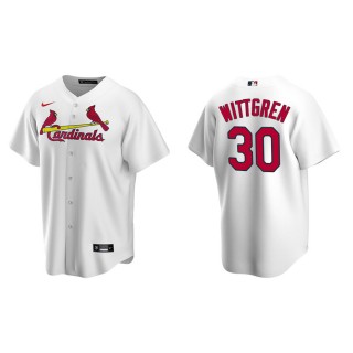 Men's Cardinals Nick Wittgren White Replica Home Jersey