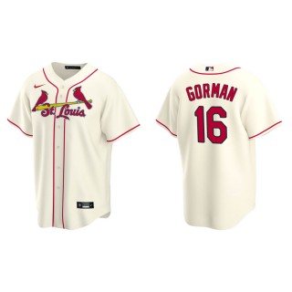 Men's St. Louis Cardinals Nolan Gorman Cream Replica Alternate Jersey