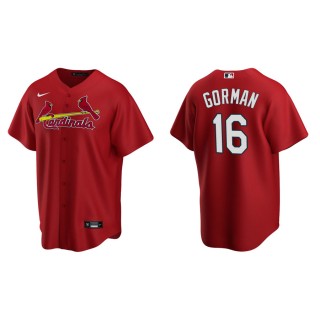 Men's St. Louis Cardinals Nolan Gorman Red Replica Alternate Jersey