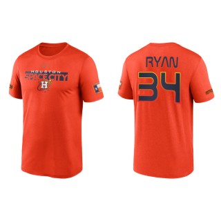 Men's Astros Nolan Ryan Orange 2022 City Connect Legend T-Shirt