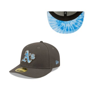 Men's Oakland Athletics Graphite 2022 Father's Day On-Field Low Profile 59FIFTY Fitted Hat