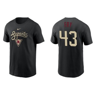 Men's Arizona Diamondbacks Paul Fry Black City Connect Graphic T-Shirt